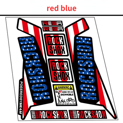 Rockshox priekinių šakių lipdukas kalnų dviračio priekinės šakės lipdukai vandeniui atsparūs dekoratyviniai dviračių lipdukai dviračių priedai