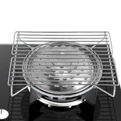 Mājas virtuve Barbekjū grila gāzes grila plīts ar bārbekjū grila plauktu pikniks mājas plīts cepeškrāsns plaukts pārnēsājams grils bārbekjū grils