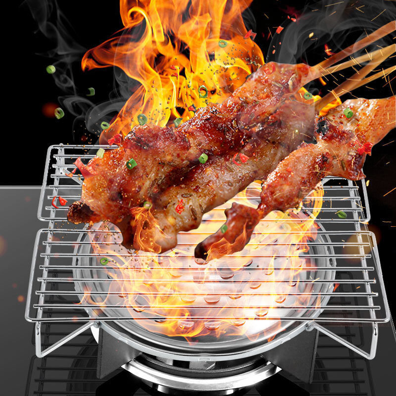 Mājas virtuve Barbekjū grila gāzes grila plīts ar bārbekjū grila plauktu pikniks mājas plīts cepeškrāsns plaukts pārnēsājams grils bārbekjū grils