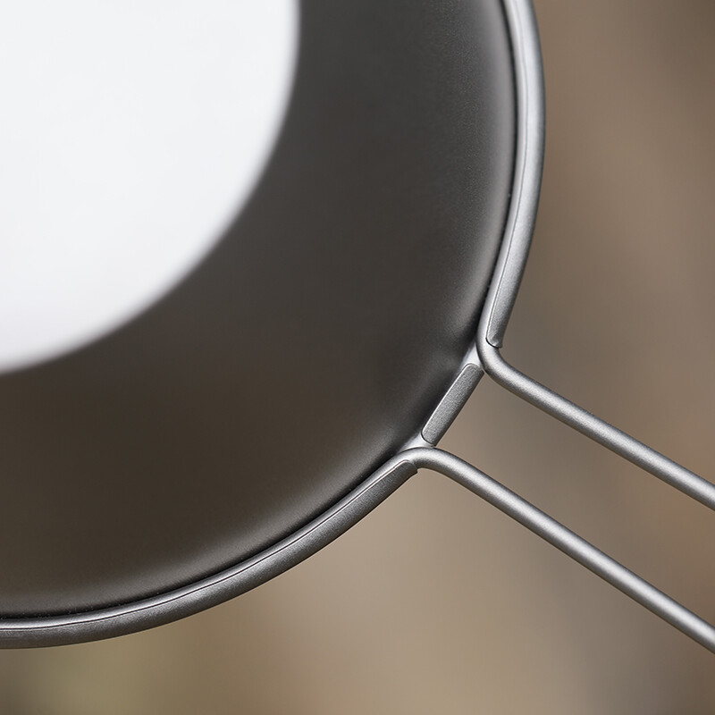 Tiartisan 260 ml Bol de titan pentru camping Sierra cu mâner fix, pentru picnic în aer liber, bol portabil pentru salată, ultraușor, recipient pentru alimente