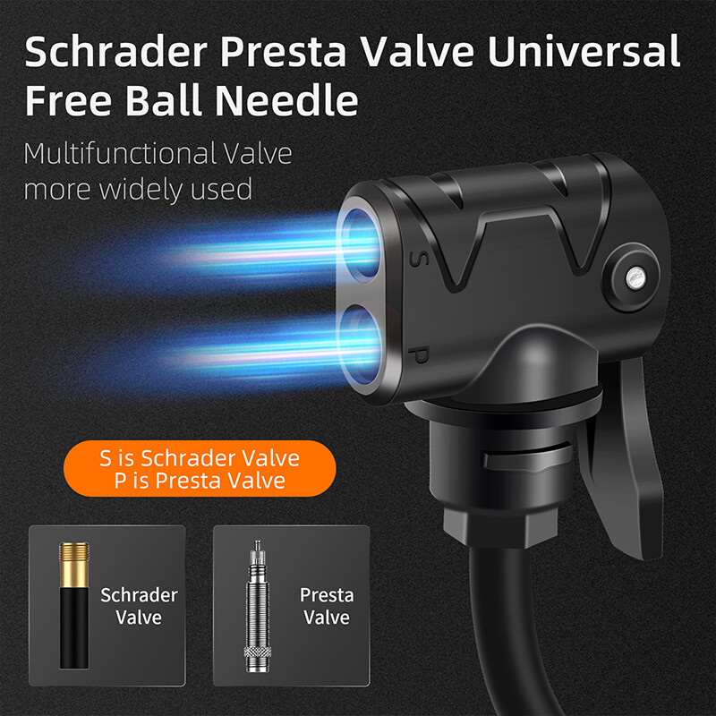 WEST BIKING Mini velosipēdu sūknis riteņbraukšanai rokas gaisa sūknis augstspiediena Mtb šosejas velosipēdu riepu piepūtējs Schrader Presta Valve velosipēdu daļas