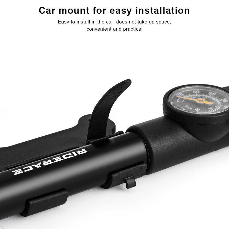 Pārnēsājams velosipēda sūknis ar alumīnija sakausējuma rokas riepu gaisa piepūšanu MTB šosejas velosipēda auto skrejritenim Schrader Presta Valve AV FV