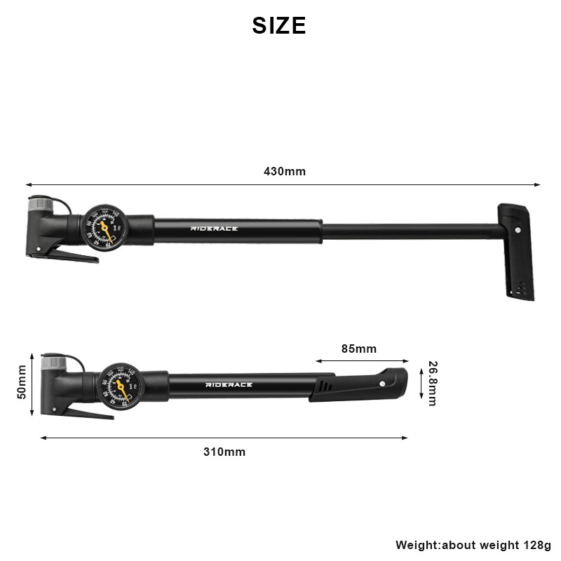 Pārnēsājams velosipēda sūknis ar alumīnija sakausējuma rokas riepu gaisa piepūšanu MTB šosejas velosipēda auto skrejritenim Schrader Presta Valve AV FV