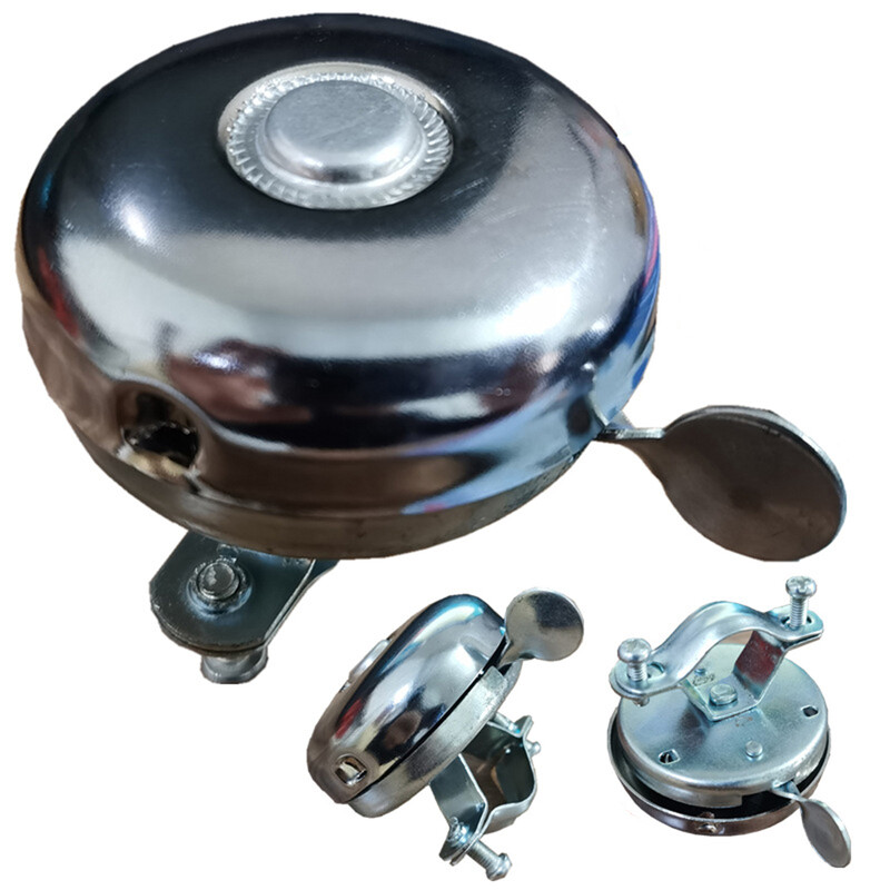 Iron Bike Chrome Bell Sudraba/Melns Universāls Classic Dinger Saliekamo Velosipēdu Detaļu Praktiska Nomaiņa Augsta Kvalitāte