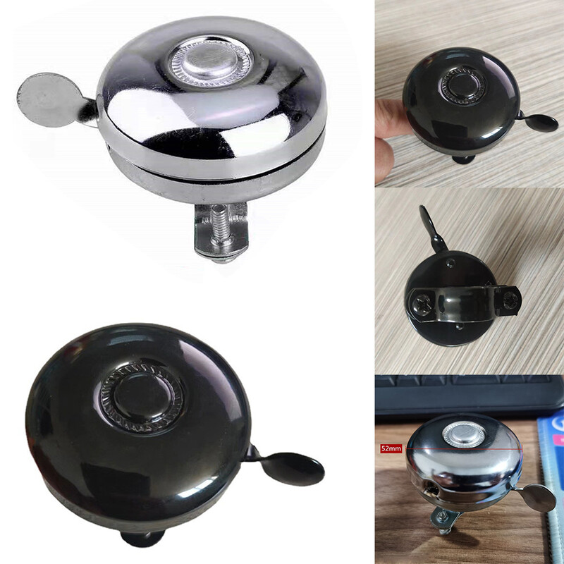 Iron Bike Chrome Bell Sudraba/Melns Universāls Classic Dinger Saliekamo Velosipēdu Detaļu Praktiska Nomaiņa Augsta Kvalitāte