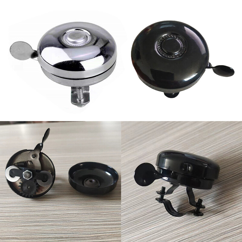 Iron Bike Chrome Bell Sudraba/Melns Universāls Classic Dinger Saliekamo Velosipēdu Detaļu Praktiska Nomaiņa Augsta Kvalitāte
