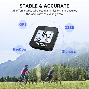 CYCPLUS G1 Bike Υπολογιστής GPS Ταχύμετρο Ασύρματο Αξεσουάρ ποδηλάτου Αδιάβροχο Cycling Ciclocomputador Odometer