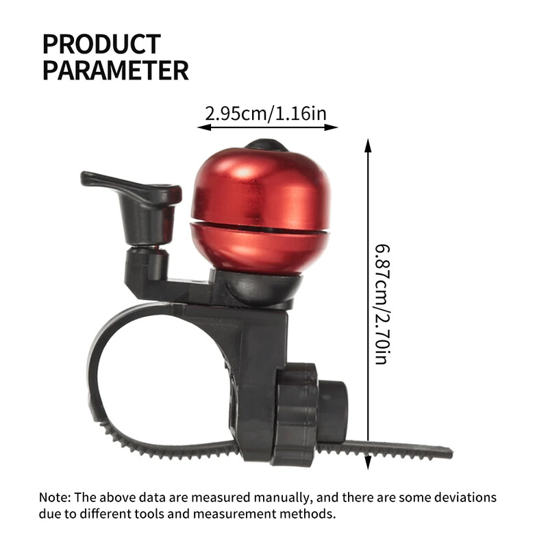 VXM velosipēda zvana stūre kalnu velosipēda alumīnija sakausējuma mini zvana drošības brīdinājums Pick Strike Horn Scooter Road MTB piederumi