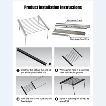 Φορητή ψησταριά μπάρμπεκιου Μαγειρική ψησταριά από ανοξείδωτο ατσάλι Αναδιπλούμενη ψησταριά μίνι μπάρμπεκιου οικιακού πάρκου για πικ-νικ Αξεσουάρ για μπάρμπεκιου εξωτερικού χώρου