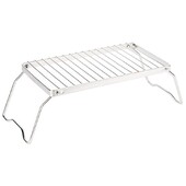 Saliekams ugunskura grils Pārnēsājams nerūsējošā tērauda kempinga grila restes gāzes plīts statīvs Daudzfunkcionāls āra koka plīts statīvs