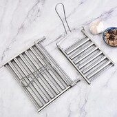 BBQ Hot Dog Grils Salokāms Hot Dog Roller Grozs BBQ Hot Dog Grils Nerūsējošā tērauda desu rullīšu grils Hot Dog Roller