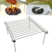 Protable Mini Pocket BBQ Grill Portatīvie nerūsējošā tērauda BBQ Grill Salokāmi BBQ grila bārbekjū piederumi lietošanai mājas parkā 2