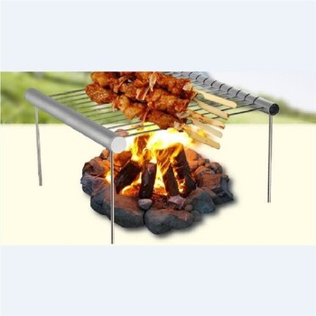 Protable Mini Pocket BBQ Grill Φορητή ψησταριά BBQ από ανοξείδωτο χάλυβα Πτυσσόμενη ψησταριά BBQ Αξεσουάρ μπάρμπεκιου για χρήση στο σπίτι στο πάρκο 2