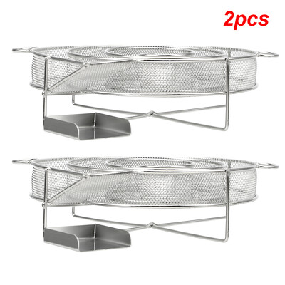 Стоманена скара за барбекю Пушач Сьомга Бекон Риба Мини ябълка Кутия за пушене на дървени стърготини Генератор на студен дим Пушач Дървесен прах Горещ нов