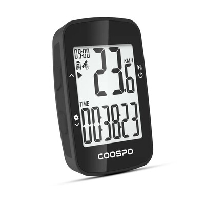COOSPO BC26/BC107 Računalo za bicikle GPS Bežični biciklistički odometar Brzinomjer 2.4" FSTN Bluetooth5.0 ANT+ Vodootporan GPS BDS