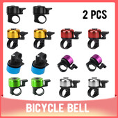 2gab Maza velosipēda zvana alumīnija sakausējuma velosipēda drošības brīdinājuma trauksmes signāla riteņbraukšanas stūres zvana gredzens velosipēda skaņas signāla riteņbraukšanas piederums