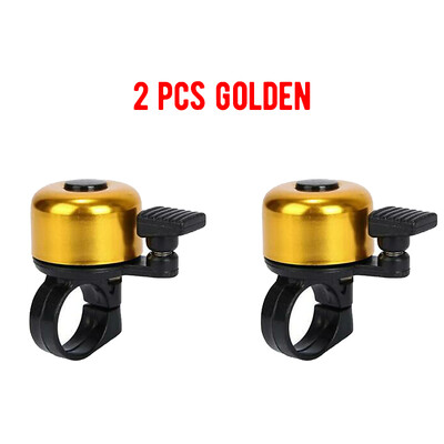 2gab Maza velosipēda zvana alumīnija sakausējuma velosipēda drošības brīdinājuma trauksmes signāla riteņbraukšanas stūres zvana gredzens velosipēda skaņas signāla riteņbraukšanas piederums