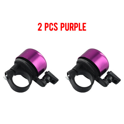 2gab Maza velosipēda zvana alumīnija sakausējuma velosipēda drošības brīdinājuma trauksmes signāla riteņbraukšanas stūres zvana gredzens velosipēda skaņas signāla riteņbraukšanas piederums