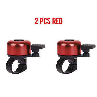 2gab Maza velosipēda zvana alumīnija sakausējuma velosipēda drošības brīdinājuma trauksmes signāla riteņbraukšanas stūres zvana gredzens velosipēda skaņas signāla riteņbraukšanas piederums