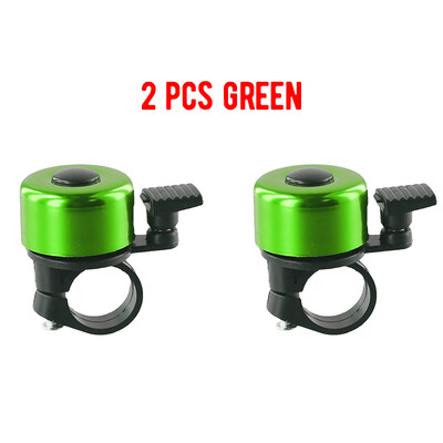 2gab Maza velosipēda zvana alumīnija sakausējuma velosipēda drošības brīdinājuma trauksmes signāla riteņbraukšanas stūres zvana gredzens velosipēda skaņas signāla riteņbraukšanas piederums