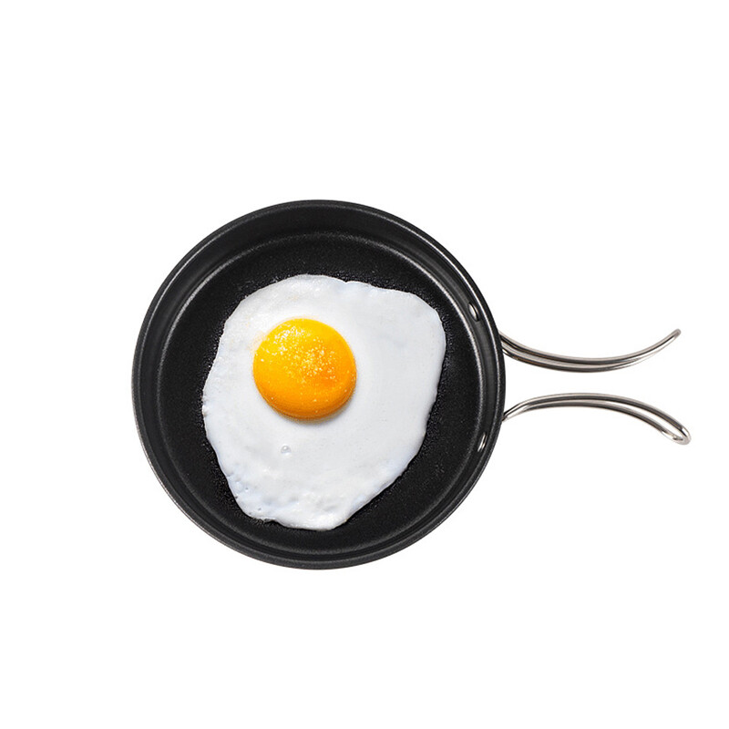 Къмпинг Туризъм Комплект съдове за готвене Външен преносим комплект прибори за пикник Тенджера от неръждаема стомана Тиган Комплект чайник за готвене на открито