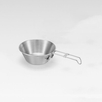 за пътуване Пикник Консумативи за къмпинг Инструменти за открито Външен съд за готвене Купа от неръждаема стомана Къмпинг Купа за ориз Външна сгъваема купа