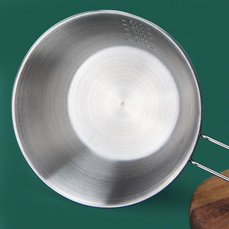 за пътуване Пикник Консумативи за къмпинг Инструменти за открито Външен съд за готвене Купа от неръждаема стомана Къмпинг Купа за ориз Външна сгъваема купа