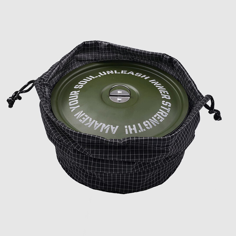 Ēdienu gatavošanas komplekts āra kempingam Kempinga trauku komplekts Kempinga katlu un pannu komplekts kempingam, mugursomai, gatavošanai ārā un piknikam