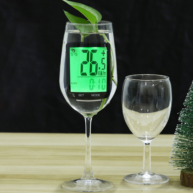 Многофункционален велосипеден компютър Безжичен велосипеден скоростомер 2,8-инчов LCD цифров дисплей Одометър Колоездене Водоустойчив велосипеден компютър