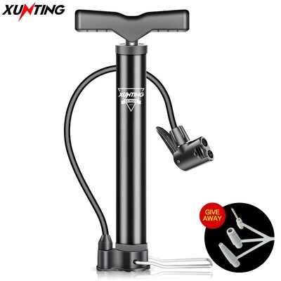 Xunting Mountain Bike Road Bike Pump MAX 140PSI Riding Преносима мини велосипедна помпа Баскетболна играчка Надуваема тръба за каране