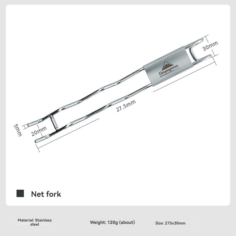 CAMPINGMOON S200 nerūsējošā tērauda BBQ grila režģa pacēlājs, izturīgs pret rūsu izturīgs āra gatavošanas režģa pacēlājs