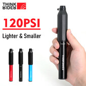 ThinkRider 120Psi mini velosipēdu sūknis alumīnija sakausējuma velosipēda rokas gaisa sūknis riepu piepūtējs Schrader Presta Valve MTB šosejas riteņbraukšanas sūknis
