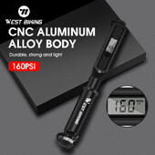 WEST BIKING Pumpa za bicikle s mjeračem Prijenosni okvir Pumpa za bicikle Schrader i Presta ventil 160psi Pumpa za gume za cestovne brdske bicikle