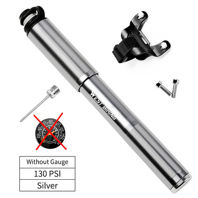 WEST BIKING Pumpa za bicikle s mjeračem Prijenosni okvir Pumpa za bicikle Schrader i Presta ventil 160psi Pumpa za gume za cestovne brdske bicikle