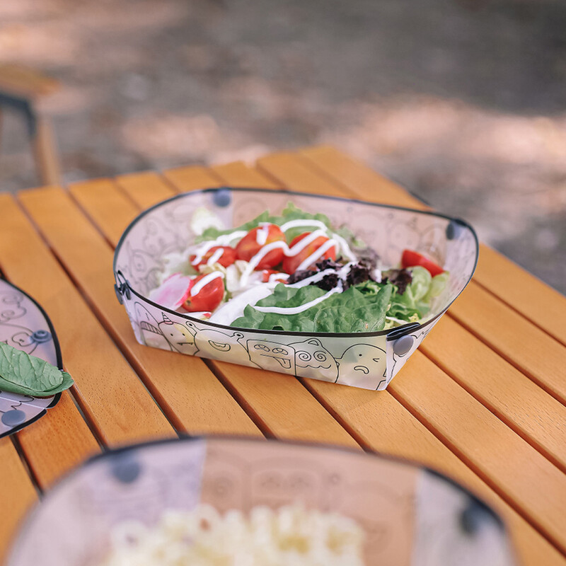 Āra kempings Īpaši viegli saliekamie galda piederumi, pārnēsājami trauki, pusdienu šķīvis, kafijas filtrs, piltuve, ūdens glāze, pārtikas galda piederumu komplekts