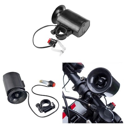 Супер силен електрически клаксон за велосипед 6 звука Силен звънец за велосипед Сирена Аларма Високоговорител Електрически клаксон за велосипед