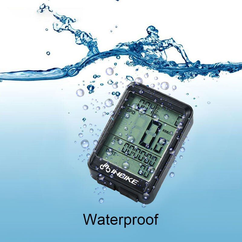 INBIKE velosipēdu dators bezvadu un vadu MTB velosipēda riteņbraukšanas odometrs ūdensizturīgs velo spidometrs hronometrs LED digitālais rādītājs