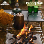 CAMPINGMOON āra ceļojumu kempings no nerūsējošā tērauda liela, vidēja un maza H sērijas ugunskura apsildes grila tīkls