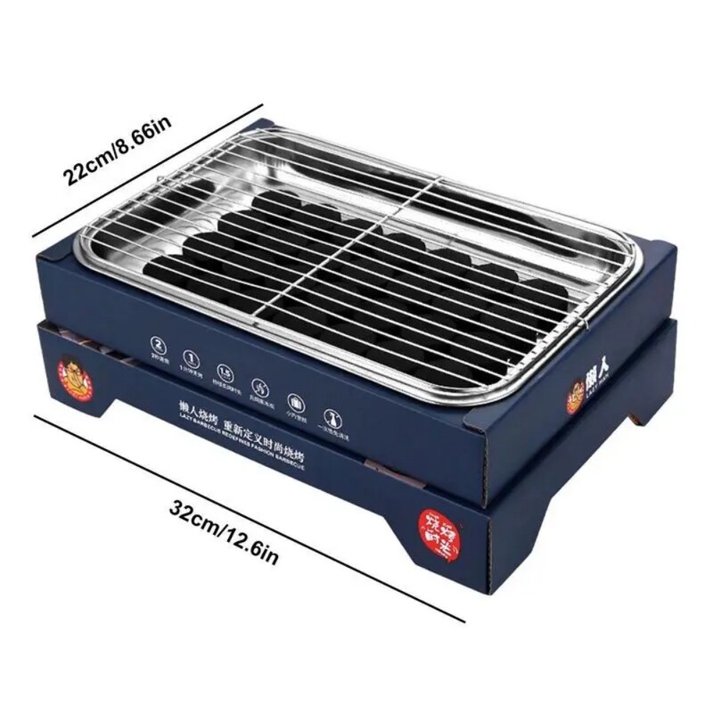 Jednokratni prijenosni roštilj na ugljen Kompaktni roštilji na ugljen Dodaci za kampiranje Prijenosni roštilj za jednokratnu upotrebu Roštilj