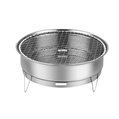 Кухненски прибори Външни скари за барбекю от неръждаема стомана Подвижна поставка за корейско барбекю за дворни кухненски аксесоари Поставка за грил