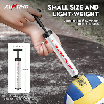 Xunting Pedal MTB Bicycle Pump MTB Bike Ball Pump Air InflatorSchrader Bicycle Pumps Συμπαγής φουσκώματος Αξεσουάρ για κολύμπι