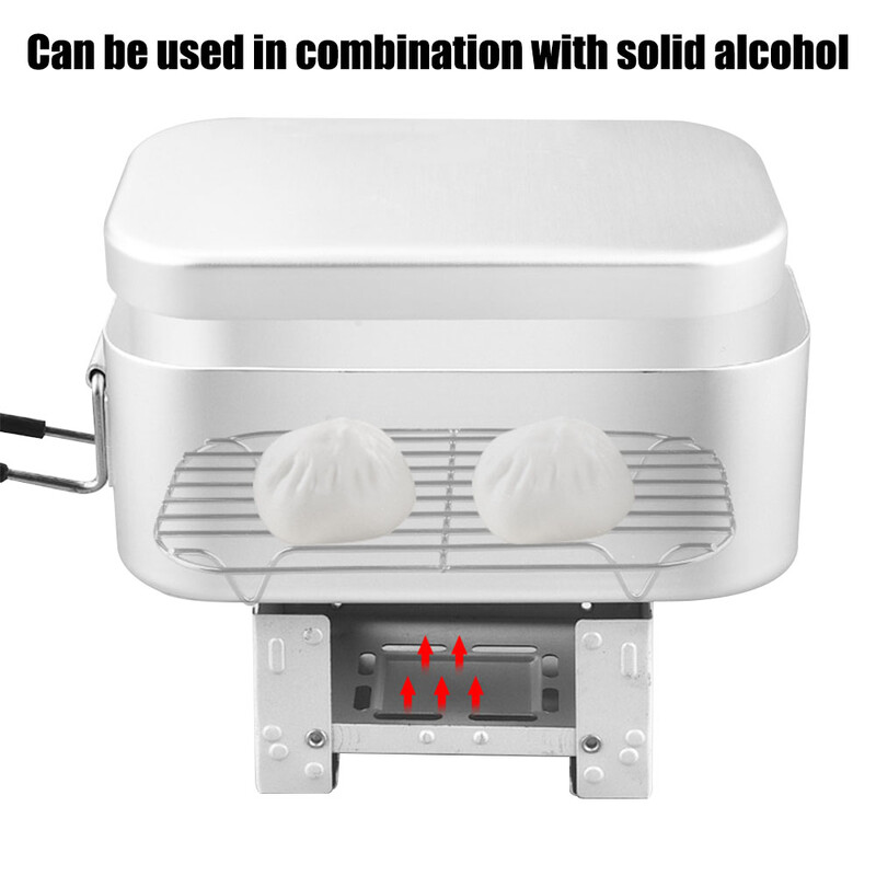 Īpaši viegli galda piederumi Kempinga trauki Pusdienu kaste Gatavošanas katli Piknika piederumi Āra galda piederumi Virtuves komplekts Pārgājieni Sports