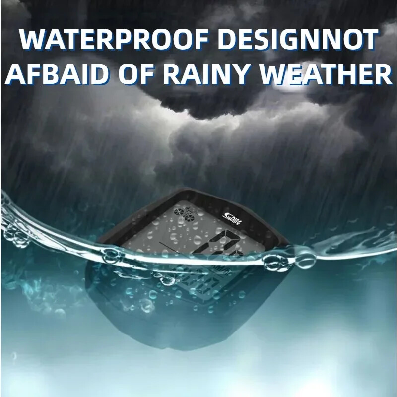 Bicikl Vodootporan Odometar Vožnja Biciklizam Brojač brzine Tablica kodova Digitalno LCD Računalo Štoperica Brzinomjer Dodaci za bicikl