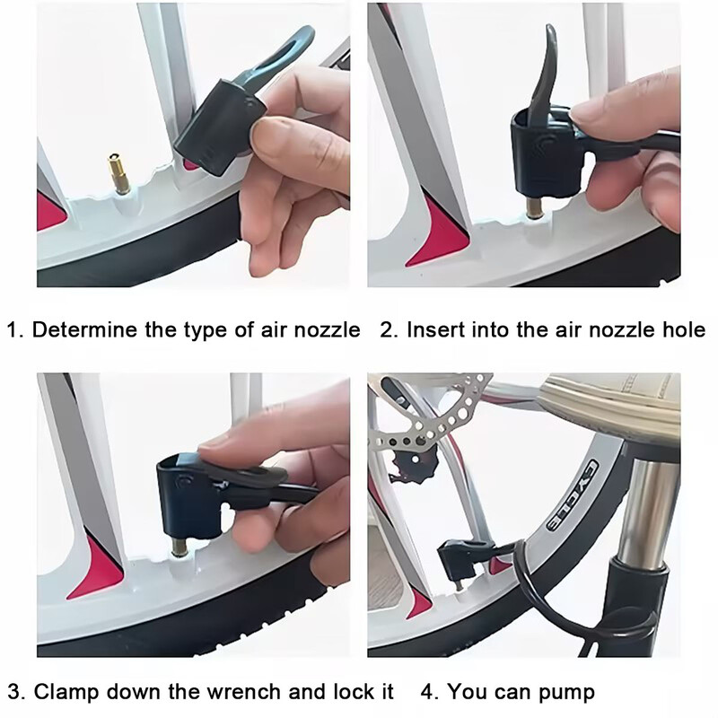 Pēdu sūknis Motocikla velosipēda auto peldēšanas riņķa lodīšu pedāļa mājsaimniecības daudzfunkciju sūknis kompakts, darbu taupošs inflācija ātri