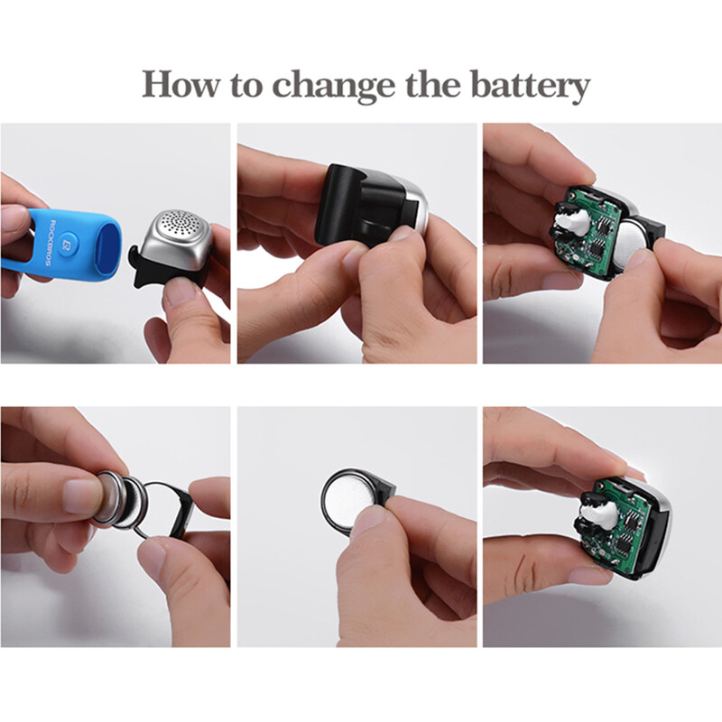 ROCKBROS Electric Cycle Bells Horn Rainproof MTB Bicycle Handlebar Bell Звънец със силикагел Shell Ring Saving Bell Аксесоар за велосипед