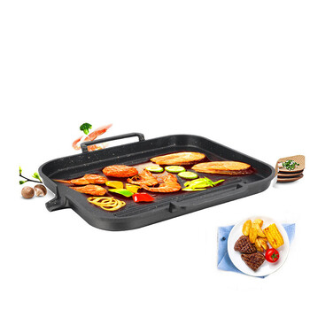 Maifan Stone Induction Cooker Grill Pan Οικιακή Κορεάτικη αντικολλητική ψησταριά κασέτα χωρίς καπνό Μπάρμπεκιου μπριζόλα Teppanyaki Pan Grill