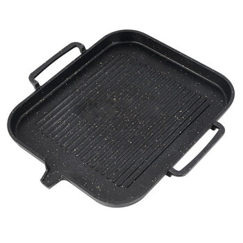 Maifan Stone Induction Cooker Grill Pan Οικιακή Κορεάτικη αντικολλητική ψησταριά κασέτα χωρίς καπνό Μπάρμπεκιου μπριζόλα Teppanyaki Pan Grill