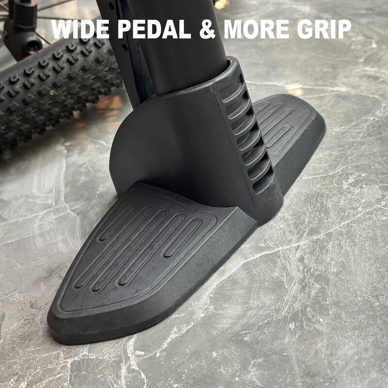 160 PSI Подова помпа за спортна топка с високо налягане с манометър: Помпа за велосипедни гуми - Въздушни помпи с клапан Presta и Schrader - Надувател