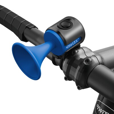 TWOOC velosipēda elektroniskais signāltaures skaļš brīdinājuma skaņa CR2032 akumulators 120dB IPX4 ūdensizturīgs, piemērots šosejas un kalnu velosipēdiem