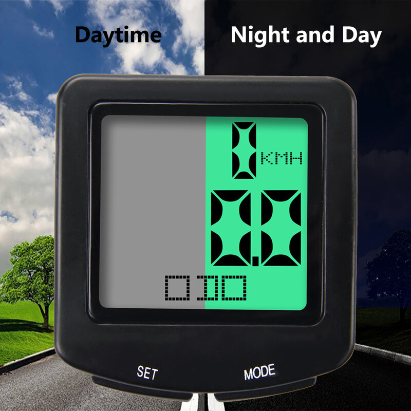 1PC Biciklističko računalo LCD Digitalni biciklistički odometar Brzinomjer Senzori Višenamjensko računalo Dodaci za bicikle Otporan na vodu